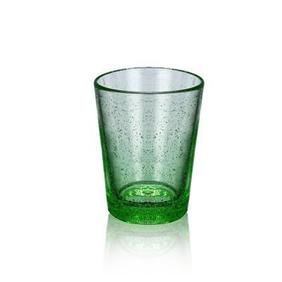 China 260ml 8oz Handmade High Quality Creative Clear Bubble Juice Glass Cup For Sale Glass Mug for sale