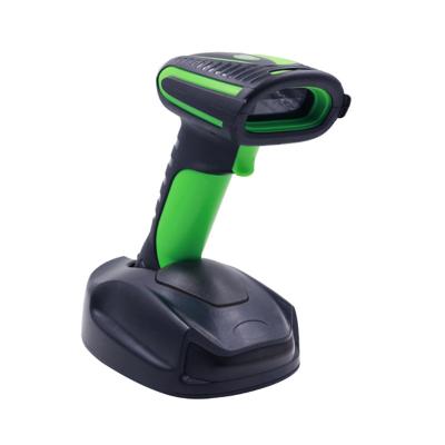 China Fast Scan IP65 Waterproof Industrial Handheld 2D 1D 2D Barcode Wireless Barcode Scanner With Charging Base for sale