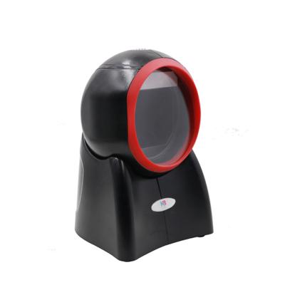 China Quick Scan Fast Scanning Supermarket Wired USB QR Code 2D Barcode Scanner Desktop for sale