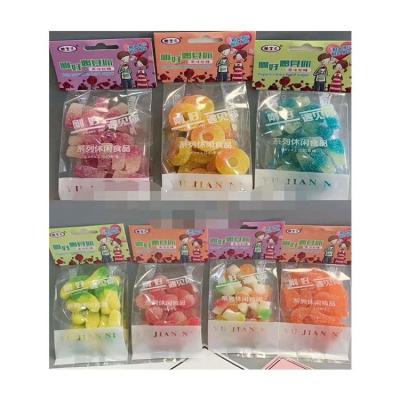 China Newest Selling Circular Shape Natural Hot Gummy Fruit Product Soft Candy Jelly Drops for sale