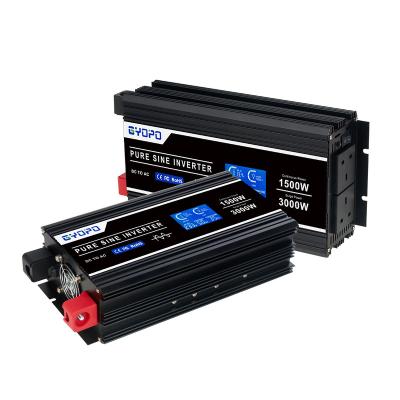 China gyopo best price pure sine wave 12v 110v 1500w car power inverter with usb for car 430*235*155mm for sale