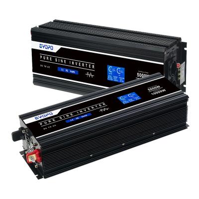 China 6000 watt dc 12v 24v 48v to ac 110v 120v 220v pure sine wave power inverter 580*260*230mm for sale