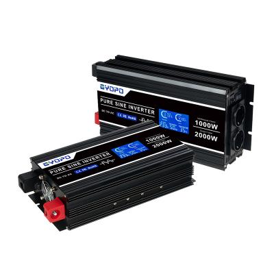 China Home Appliance low price 1000w 24v to 110v 220v dc to ac pure sine wave inverter with lcd display for sale