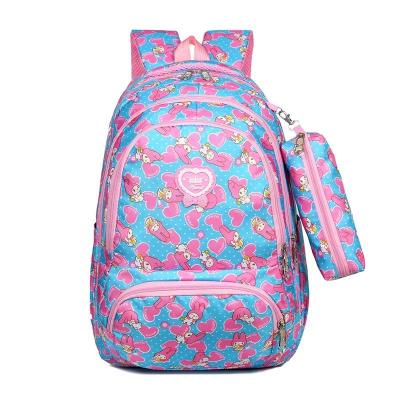 China Korean New Fashion Large Capacity Style Children School Bags Fashionable Backpack And Pencil Bag for sale