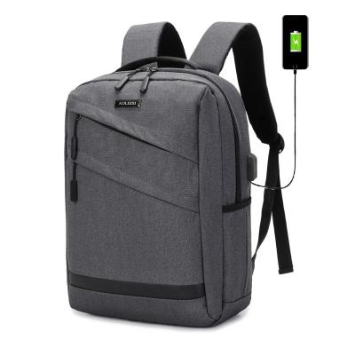 China Custom Wholesale Waterproof Casual Men's Travel Backpack Luxury Men's USB Battery Charging Laptop Backpack Bag for sale