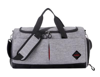 China Custom Logo Men Women Gym Bag Polyester Sports Travel Waterproof Nylon Duffel Bag for sale