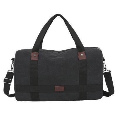 China Classic Polyester Messenger Bag Packable Duffel Retractable Bag Black Medium Duffel Bag for sale