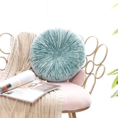 China Large Anti-Static Custom Outdoor Seat Round Floor Pillow Velvet Around Tatami Cushion For Chair Pad Yoga Home Material 100% Polyester Velor for sale