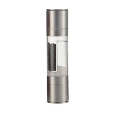 China Sustainable Stainless Steel 2 in 1 Grinder Manual Spice Salt and Pepper Mill for sale