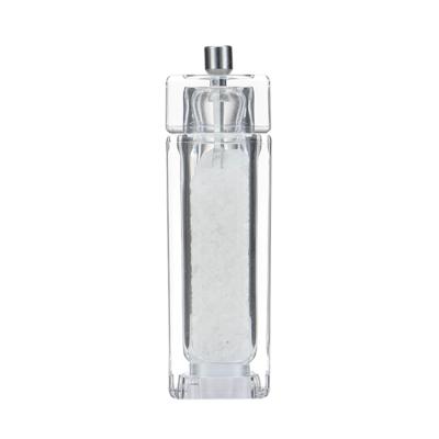 China Viable salt amd hot sale acrylic manual pepper grinder for sale