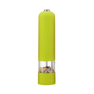 China Sustainable high quality colorful electric ABS salt and pepper grinder for sale