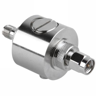 China RF SMA Male To Female Connector Surge Arrester Gas Discharge RF Tube Surge Arrester 3Ghz 90V 230V 350V for sale