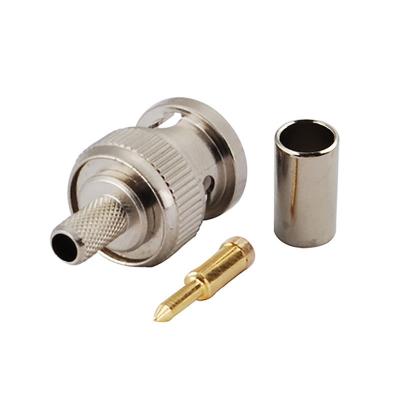 China RF BNC Type RF Coaxial Connector Male Plug For RG179 Cable In Stock for sale