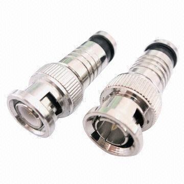 China RF Male Gender And BNC Type Compression RG59 BNC Connector for sale