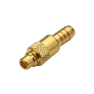 China Straight Male Brass Connector MMCX Crimp Type For RG 316 Cable RG174 for sale