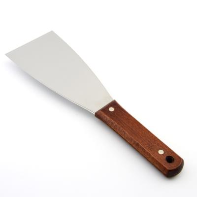 China Multi Function Tool Factory Selling Wood To Handle Stainless Steel Putty Knife Scraper for sale