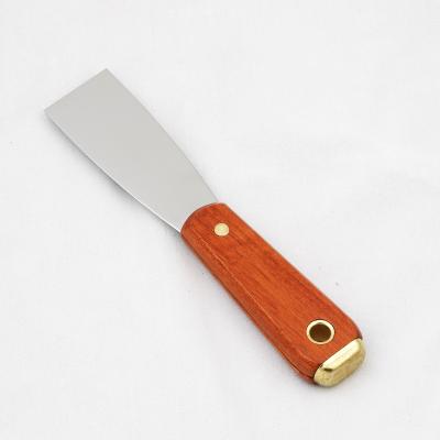 China Factory Supply 1-6 Inch Multi Function Paint Scraper Assembly Wide Putty Knife With Wood Handle for sale