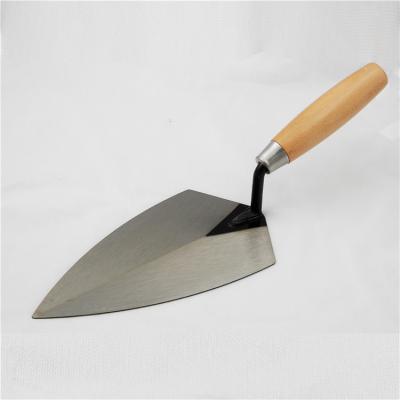 China Factory Wholesale Wood Cornered Handle Carbon Steel Polished Masonry Tools for sale