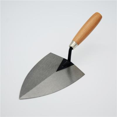 China Hot Selling Professional Good Quality Cornered Masonry Trowel With Wooden Handle, Brick Trowel for sale