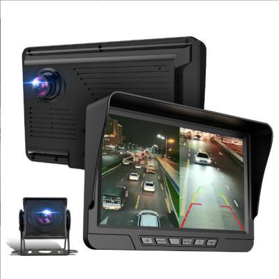 China Car Bus Truck Lorry reversing camera 4-way all-in-one monitor 7-inch truck automobile data recorder hd night vision for sale