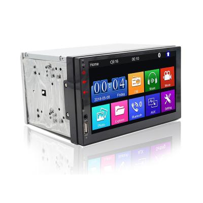 China GPS Rotating Touch Screen Button Talk FM Mirror Link USB Reverse Handsfree Radio 7