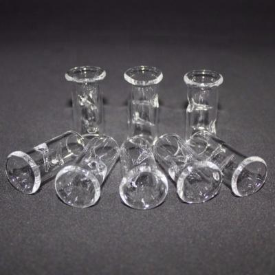 China Stored Stock Clear Glass Reusable Glass Filter Tips 14-16mm Cigar Tips For Smoke Shop for sale