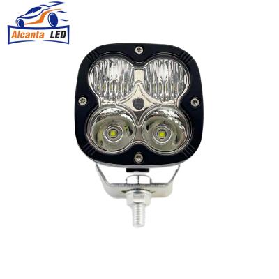 China Aluminum Car 40W LED Work Light Motorcycle Driving Headlight Square 3 Inch 12V 24V Yellow White 4WD Fog Lamp For 4X4 4WD Truck ATV SUV for sale