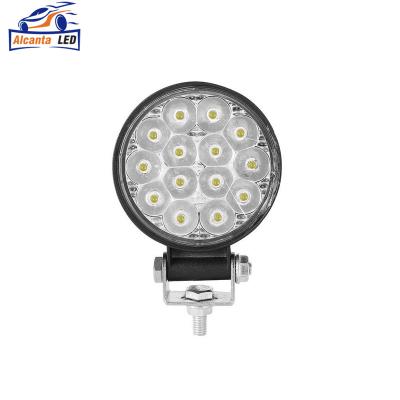 China 3 Inch Aluminum Work Light 42W LED Led Bar Spotlight 12V 24V LED Headlights Waterproof For Car 4x4 SUV ATV Tractor Boat Truck Automobile for sale