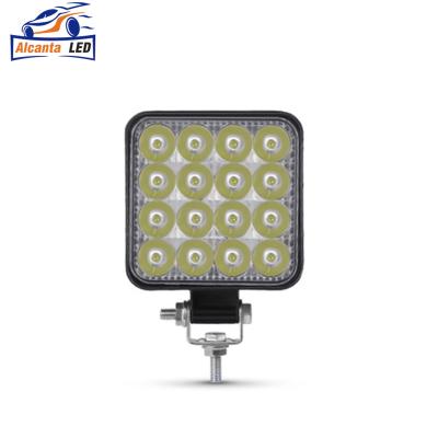 China Aluminum Auto Light Car LED Bar Worklight 3inch 48W Square 12V 24V Fog Lamp 4x4 LED Tractor Spotlight Waterproof For Truck ATV for sale