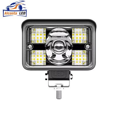 China 3 Inch 78W Car LED Work Light Bar Lens Two Color Driving Lights 12V 24V Aluminum Spotlight Led Truck Motorcycle Headlight for sale