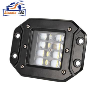 China Super Bright 9D Aluminum 24W 80W Led Work Light 12V 5 Inch Flood Driving Beam Strobe Led Light Bar 24V DRL For 4x4 Trucks ATV Fog Light for sale