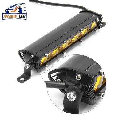 China 6D 7 Inch Universal Ultra Thin Lens 30W LED Work Light Bar LED Bar Light For Jeep SUV Truck 4x4 Offroad Boat Train 12V 24V for sale