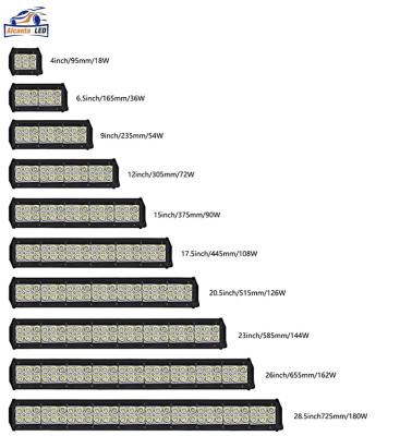 China Inch 18W 72W 108W Offroad Truck LED Light Bar Slim 4