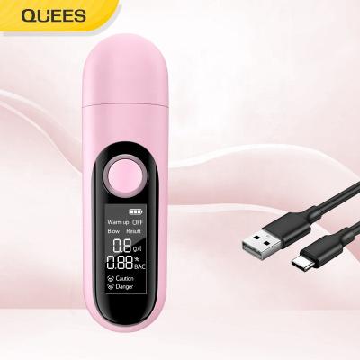 China ABS+PC Quees Alcohol Tester Wholesale Breathalyzer 2021 Car Drivers Breath Analyzer Newest Use Digital Breath for sale