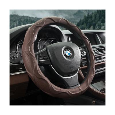 China Online Sports Shop Hot Selling PU Car Steering Wheel Cover PU Leather Steering Wheel Cover Set with good service for sale