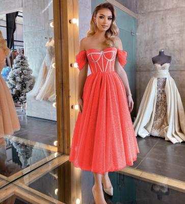 China 2021 Breathable European And American Sequins Princess Mid Length Wedding Party Dress for sale