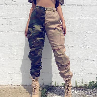 China Women's Fashion Camouflage Color Breathable Cargo Pants S to 3XL for sale