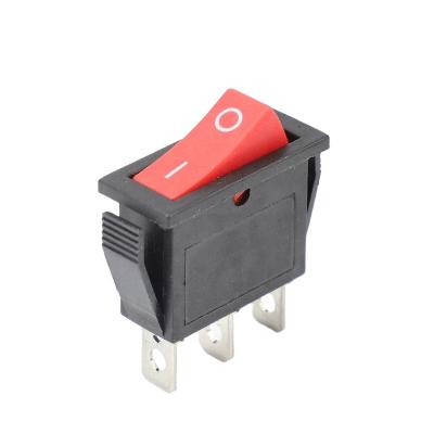 China 3-grade High Current Round Boat Switch Terminals ON/OFF/ON Rocker Boat Switch KCD3 for sale