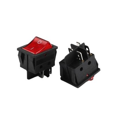 China KCD4 2P Electrical Equipment Electric Rocker Switch Illuminated TUV 1e4 12a 250v Rocker Switch for sale