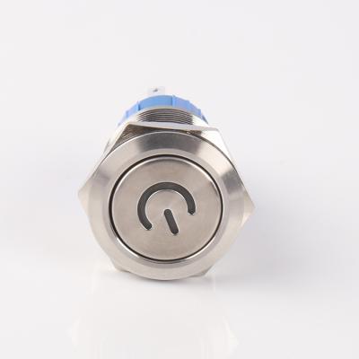 China Hot Selling Stainless Steel 5 Pin Low Voltage T85 Flashlight Metal Push Button Switch Stainless Steel Push Button Foot Switch Without Lock for sale