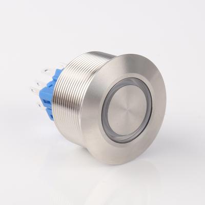 China 28mm Stainless Steel Toilet Row Double Flush Momentary Toilet Knob Push Without Lock for sale