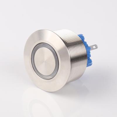 China Wholesale Stainless Steel Factory Supply Wholesale Momentary Flat Head 28mm Waterproof Light Waterproof Toilet Flush Button for sale