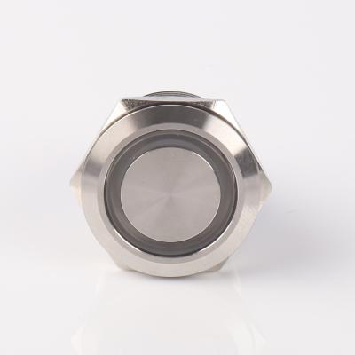 China Hot Sale 22mm Stainless Steel Start Horn Button Stainless Steel Metal Metal Push Button Switch for sale