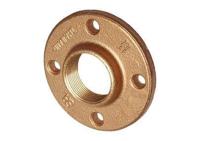 China Precision Brass CNC Milling Parts Class 125 Floor Flange / Brass Pipe Flange for sale