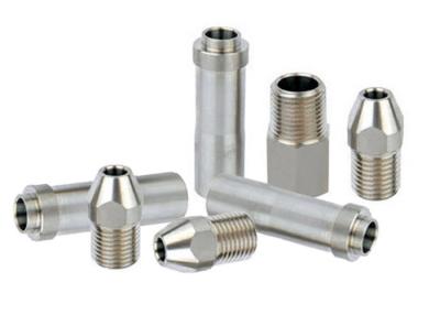 China Stainless Steel Cnc Precision Turning Components Thread Tube Fitting for sale