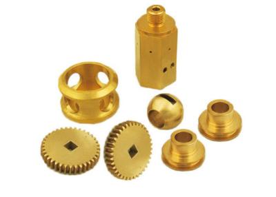 China Brass / Cooper Precision CNC Brass Lathe Turning Machine Mechanical Spare Parts for sale