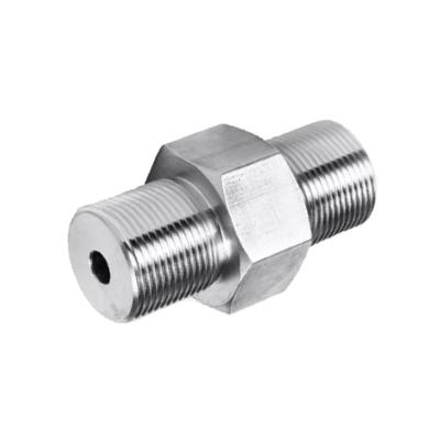 China HMTN-1 Precision Hex Stainless Steel Compression Fittings Nipple 0.001mm Tolerance for sale