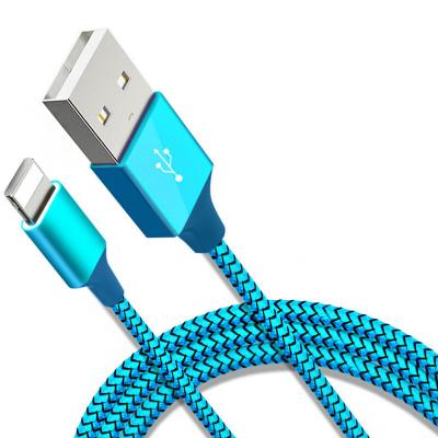 China Wholesale Nylon USB Sync High Speed ​​Charging Braided Charging Data Cable For Mobile Phone 3ft 6ft 10ft Customized USB Power Cable for sale