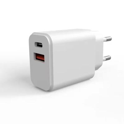 China Whole Sale OEM 36W PD+QC 3.0 New Products Palladium Support Dual Charger Fast Quick Wall Charger Travel Quick Charger With EU/US/UK Plug for sale