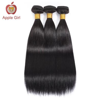 China 100% Silky Straight Wave Apple Girl Hair Bundles Wholesale Virgin Cuticle Aligned Hair Bundles Remy Brazilian Malaysian Peruvian Straight Hair Bundles for sale